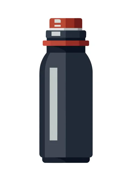 Illustrazione Vettoriale Icona Della Bottiglia Isolata — Vettoriale Stock