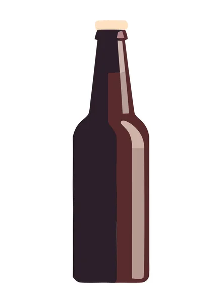 Піктограма Пляшки Пива Символізує Святкування Іконі Пабу Ізольовано — стоковий вектор