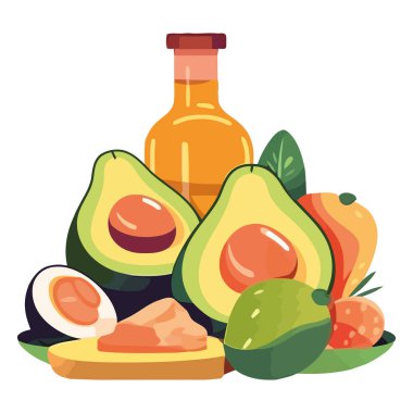 Beyaz yerine taze organik avokado ve zeytinyağı.