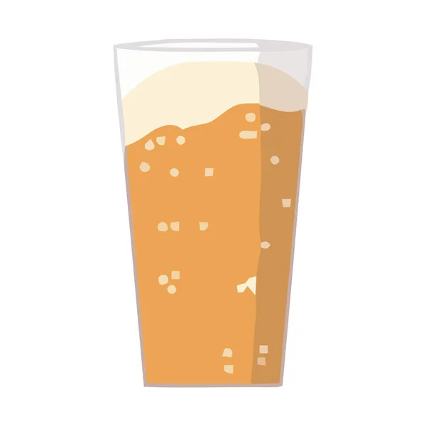 Пенный Кружка Пива Над Белым — стоковый вектор