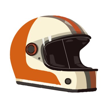 Kışın motosiklet süren motosikletli sporcu kaskı takıyor.