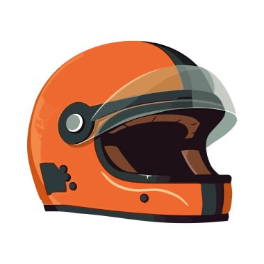 Motosikletli, spor kasklı, izole edilmiş.