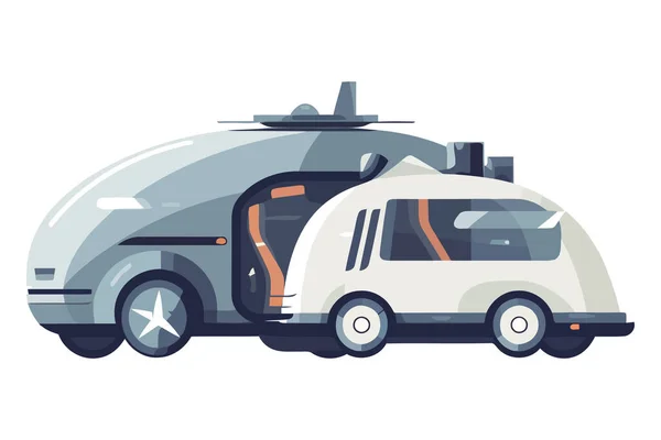 Icône Design Camions Modernes Isolé — Image vectorielle