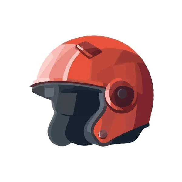 ヘルメットは隔離された極端なスポーツ冒険の安全を象徴する — ストックベクタ