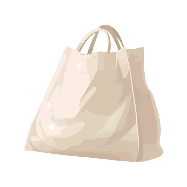 黄色购物袋 装有孤立手柄的礼物 — 图库矢量图片