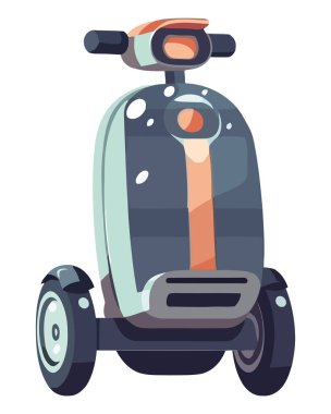 Modern motosiklet beyaz yolda