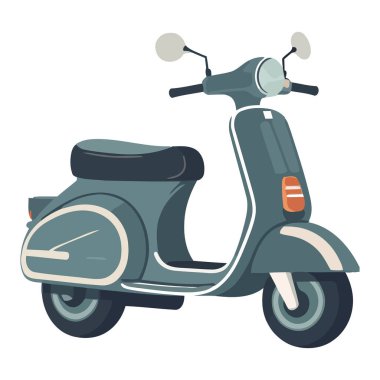 Beyaz yerine gri scooter tasarımı