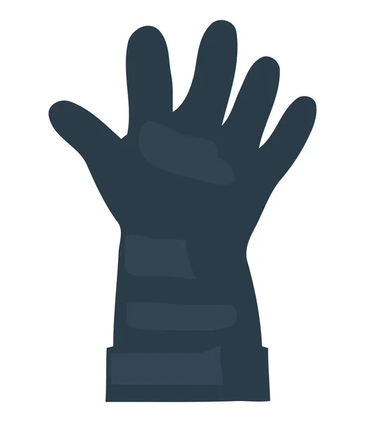 Schwarzes Handschuh Design Über Weißem — Stockvektor
