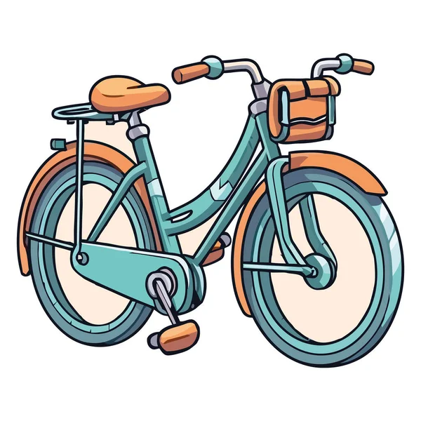 Ilustração Bicicleta Vintage Sobre Branco —  Vetores de Stock