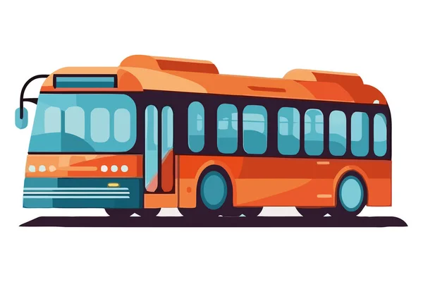Modern Transportation Bus Car Design White — Stock Vector
