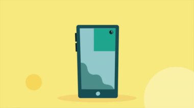 akıllı telefon animasyonundaki pin işaretleyici konumu 4k video animasyonu