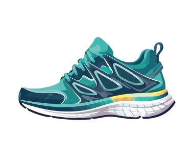 Mavi spor ayakkabısı aktif yaşam tarzını sembolize ediyor