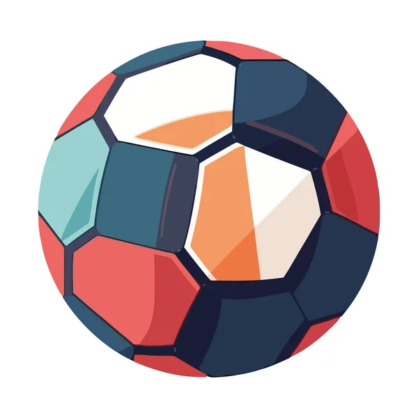 Zabawa Piłka Nożna Aktywność Symbolizuje Ikonę Konkurencji Izolowane — Wektor stockowy