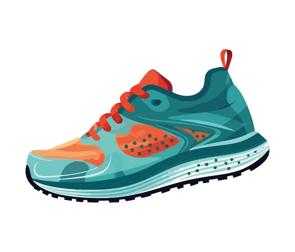Sport Cipő Szimbolizálja Egészséges Életmód Ikon Elszigetelt — Stock Vector