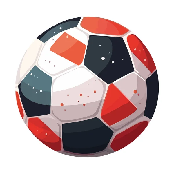 Piłka Nożna Konkurs Ikona Sukcesu Izolowane — Wektor stockowy