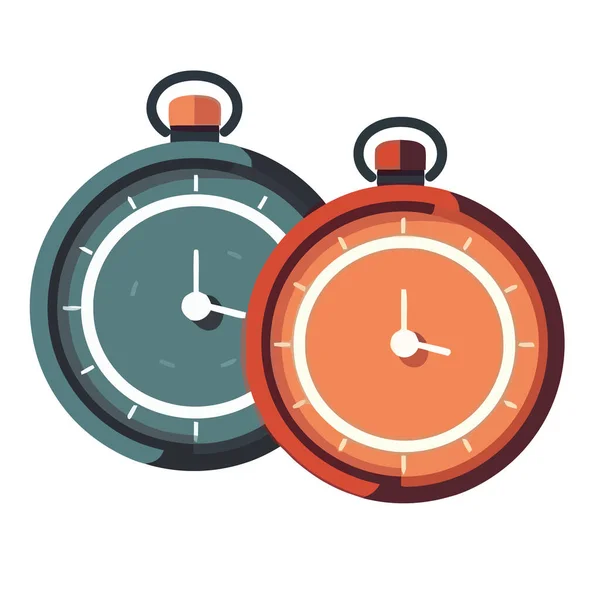 Chronometer Timer Apparatuur Pictogram Geïsoleerd — Stockvector