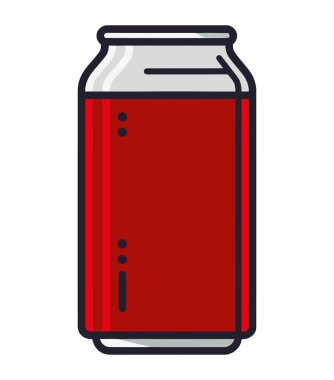 Soda kutusu simgesinde taze içecek izole edildi