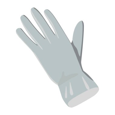Kış eldivenleri, koruyucu ekipmanlar, izole vektör tasarımı simgesi