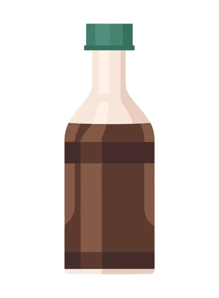 Trinkflaschen Ikone Isoliertes Design — Stockvektor