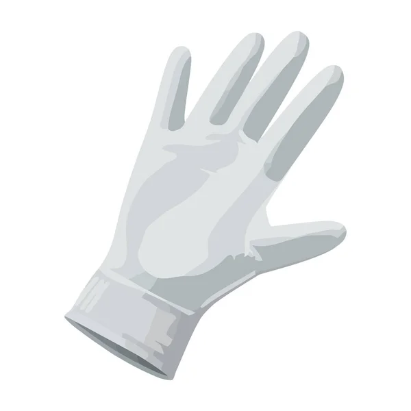 Beschermende Handschoen Veiligheidssymbool Pictogram Geïsoleerd — Stockvector