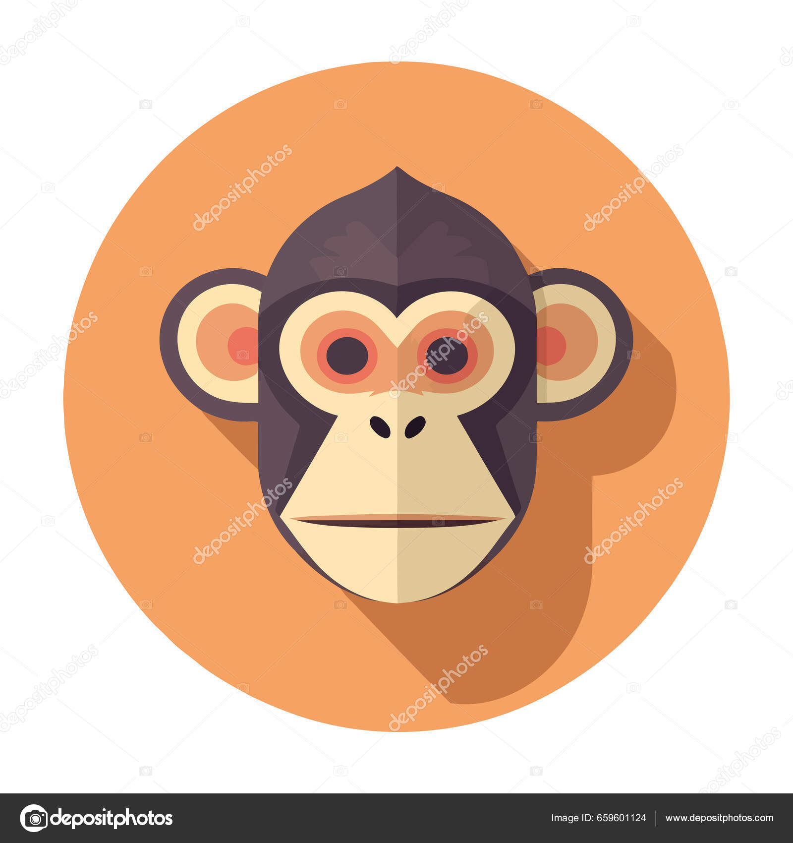 Baixe Macaco de desenho animado triste com olhos grandes PNG - Creative  Fabrica