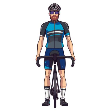 Ekstrem spor ikonu içinde bisiklet süren kaslı motorcu izole edildi