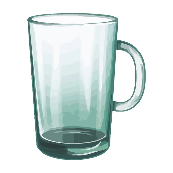 Прозора Піктограма Чашки Кави Ізольована — стоковий вектор