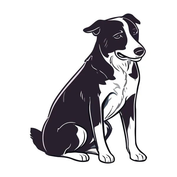 Perro Mascota Leal Pura Raza Terrier Icono Aislado — Vector de stock