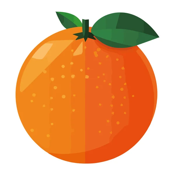 Изолированная Оранжевая Икона Цитрусовых — стоковый вектор