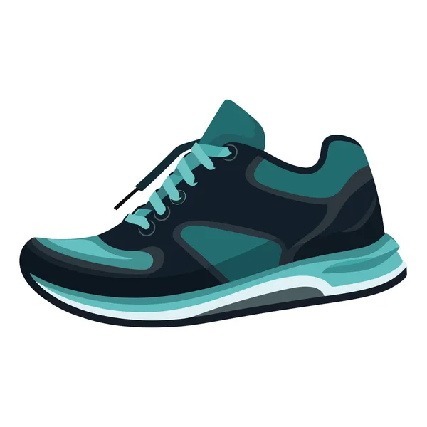 蓝色矢量设计图标中的运动鞋符号隔离 — 图库矢量图片