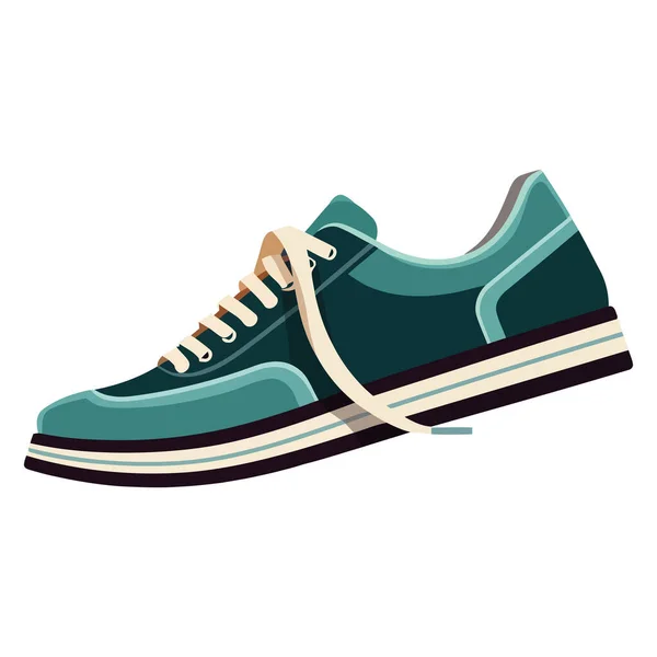 Современный Дизайн Спортивной Обуви Символизирует Изолированную Иконку Активности — стоковый вектор