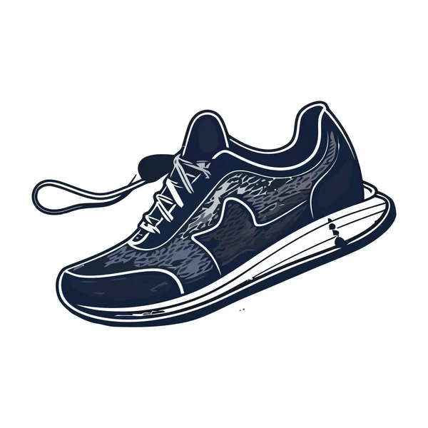 Courir Des Hommes Dans Des Chaussures Sport Sur Fond Icône — Image vectorielle