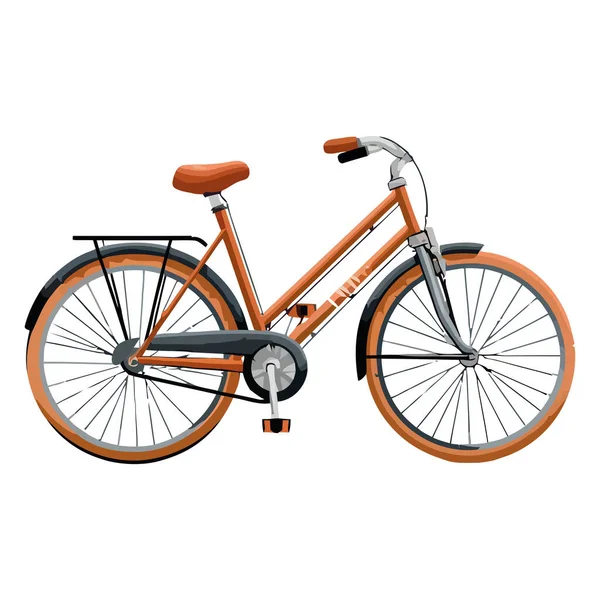 Modern Cykel Ikon Gammaldags Ikon Isolerad — Stock vektor