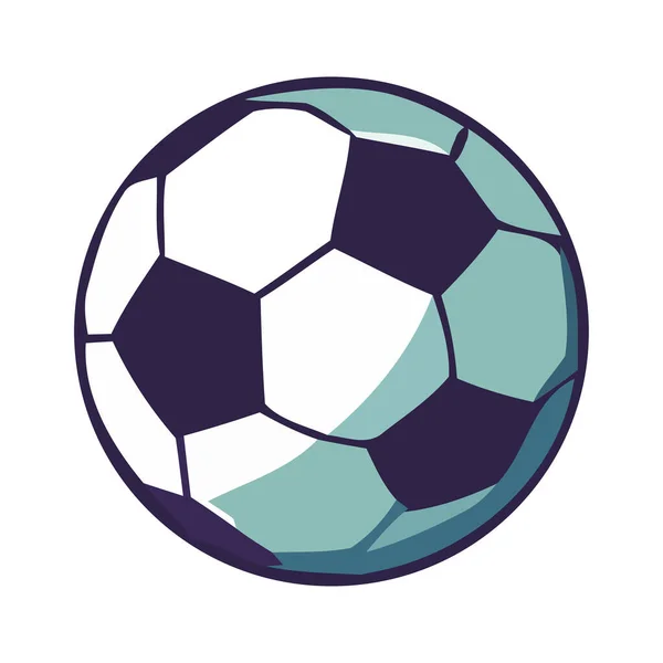 Fotbalový Míč Ikona Symbolizuje Úspěch Soutěži Ikona Izolované — Stockový vektor
