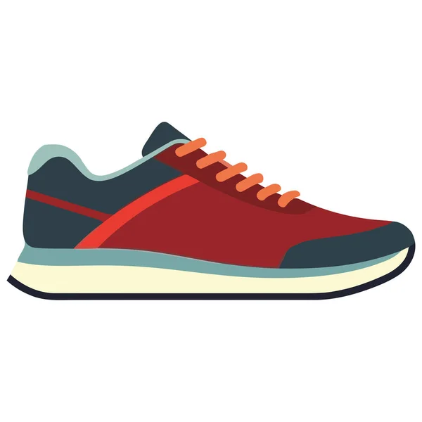 Símbolo Diseño Zapato Deportivo Con Icono Vectores Cordones Aislado — Vector de stock