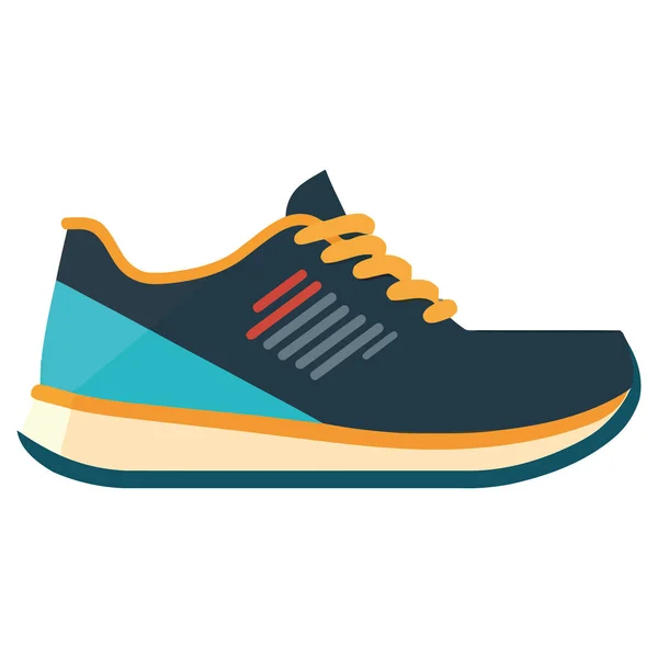 Running Παπούτσι Συμβολίζει Υγιή Τρόπο Ζωής Εικόνα Απομονωμένη — Διανυσματικό Αρχείο