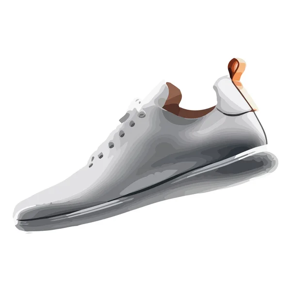 Chaussures Sport Modernes Icône Accessoire Isolé — Image vectorielle