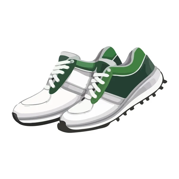 Design Sapato Vetorial Moderno Simboliza Ícone Atividade Esportiva Isolado — Vetor de Stock