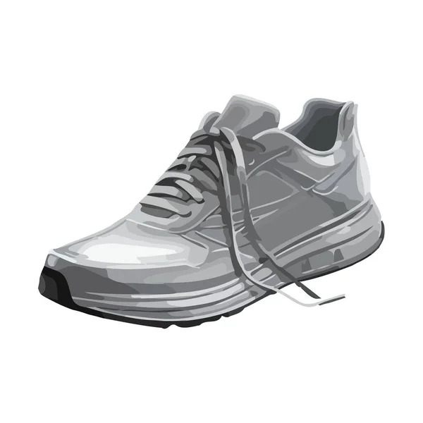 Chaussures Sport Confortables Pour Les Activités Estivales Icône Isolé — Image vectorielle