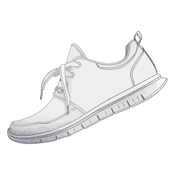 Chaussure Course Sur Fond Blanc Icône Vectorielle Isolé — Image vectorielle