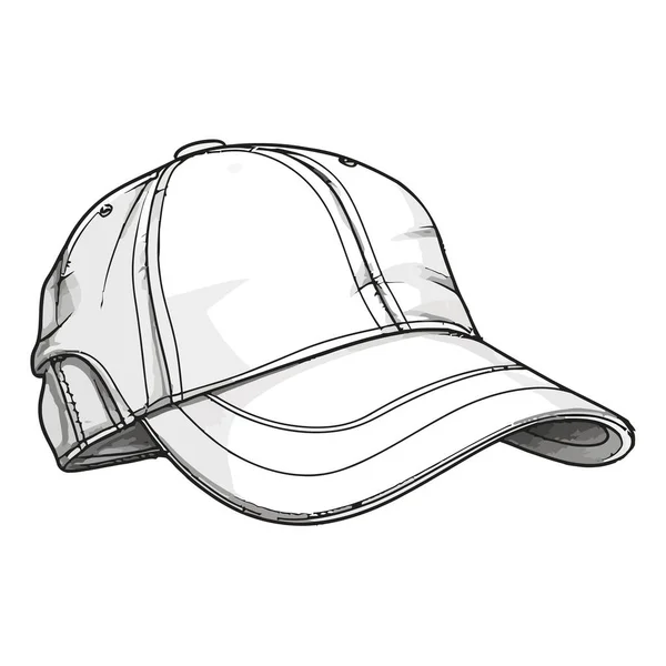 野球帽アイコンの現代的なベクトルデザインは孤立 — ストックベクタ