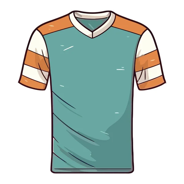 Sportovní Košile Ikona Oblečení Izolované — Stockový vektor
