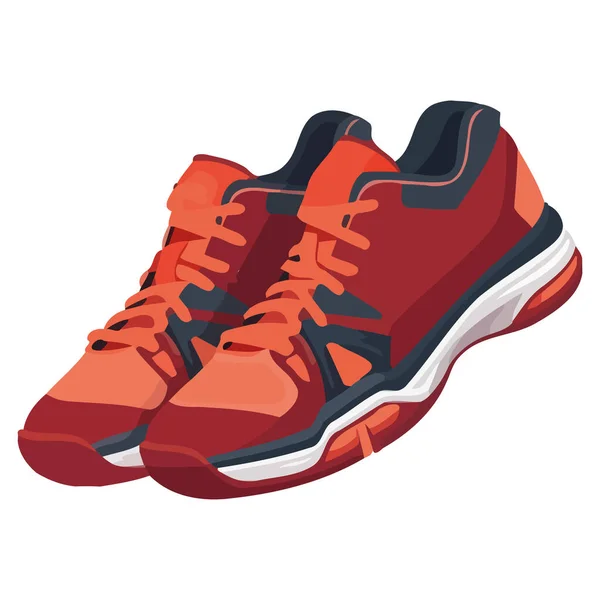 Spor Ayakkabısı Simgesi Düz Izole — Stok Vektör
