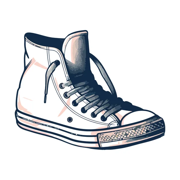 Бегущая Обувь Икона Современной Спортивной Моды — стоковый вектор
