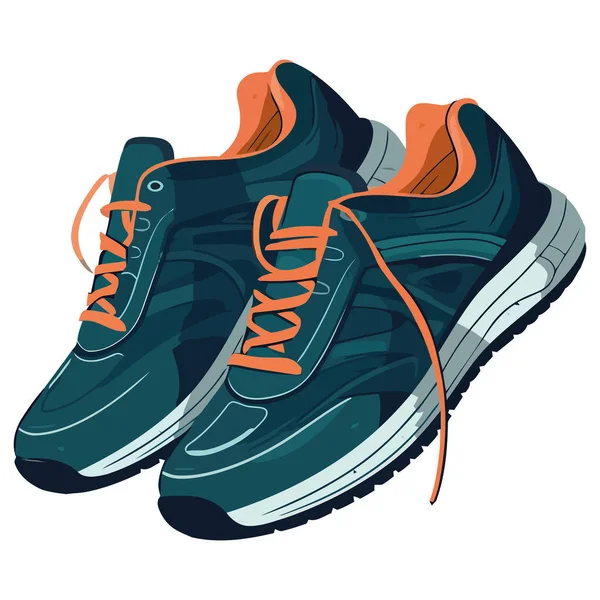 Сучасний Дизайн Спортивного Взуття Активних Чоловіків Ізольований — стоковий вектор