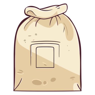 Beyaz yerine eski çuval tasarımı