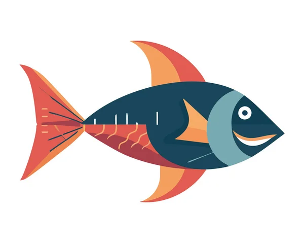 색깔있는 물고기 — 스톡 벡터