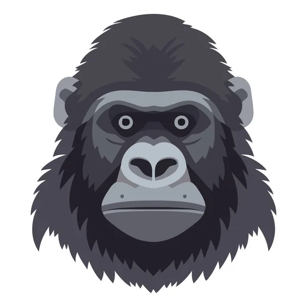 Mascote Macaco Bonito Símbolo Força Natureza Isolado — Vetor de Stock