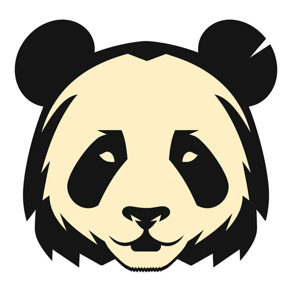 Grazioso Panda Disegno Illustrazione Isolato — Vettoriale Stock