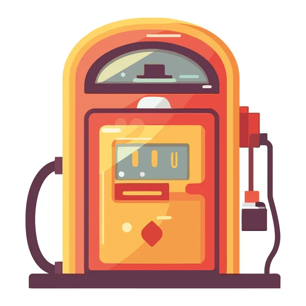 ガソリンスタンドの設計図です — ストックベクタ